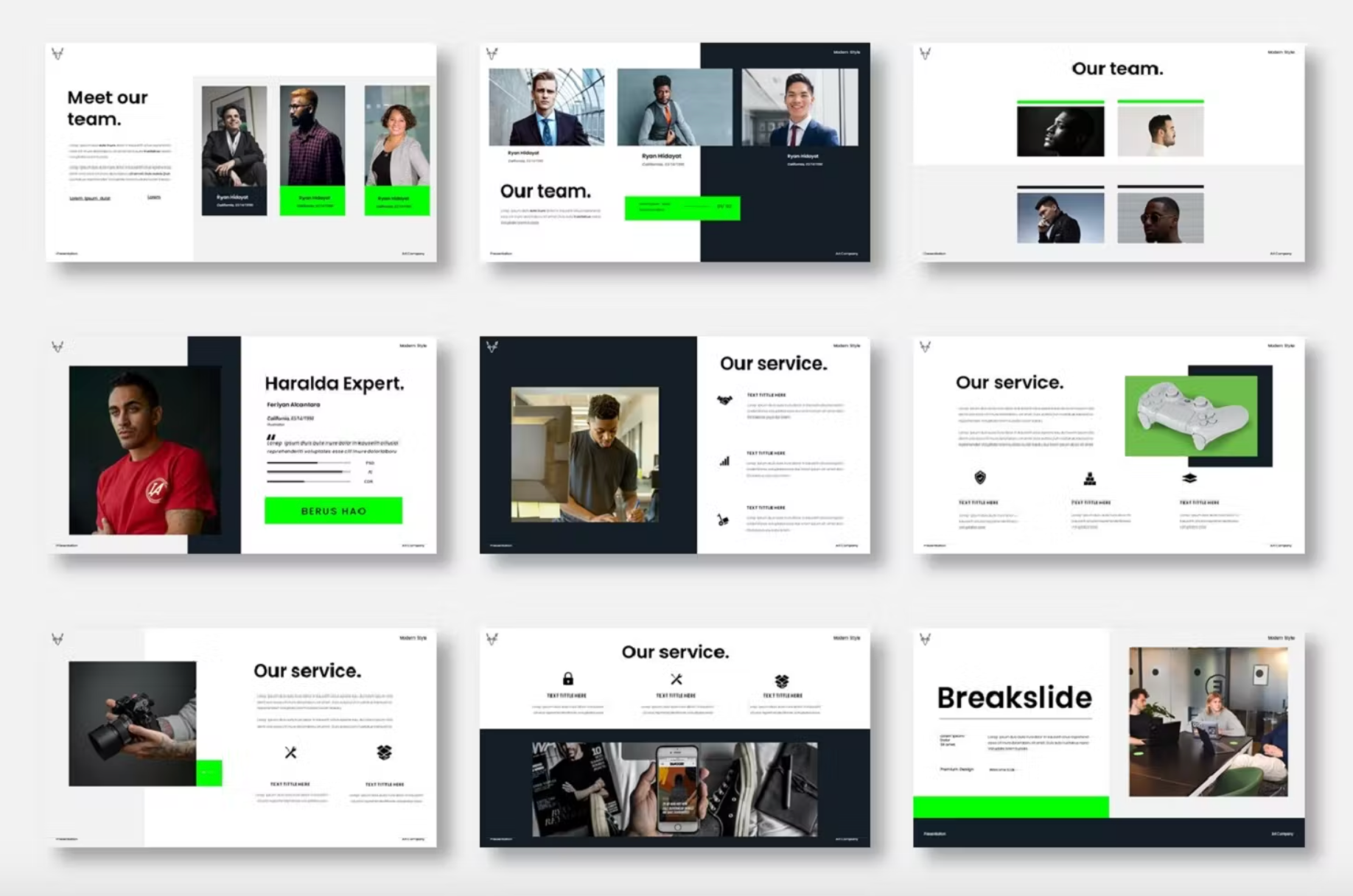 492Business PowerPoint Template - whaledesign