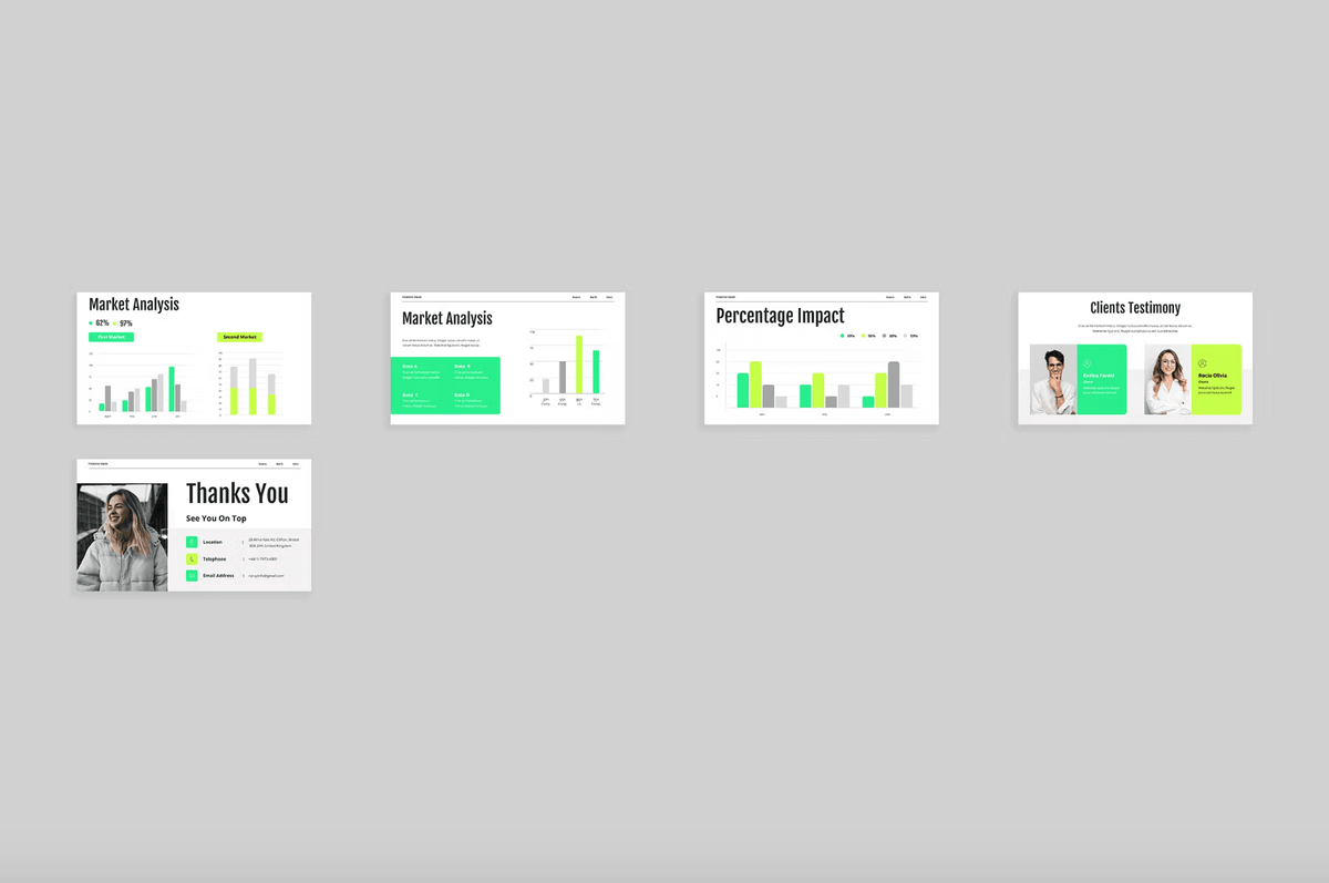 495White Green Lime Company Profile Presentation - whaledesign