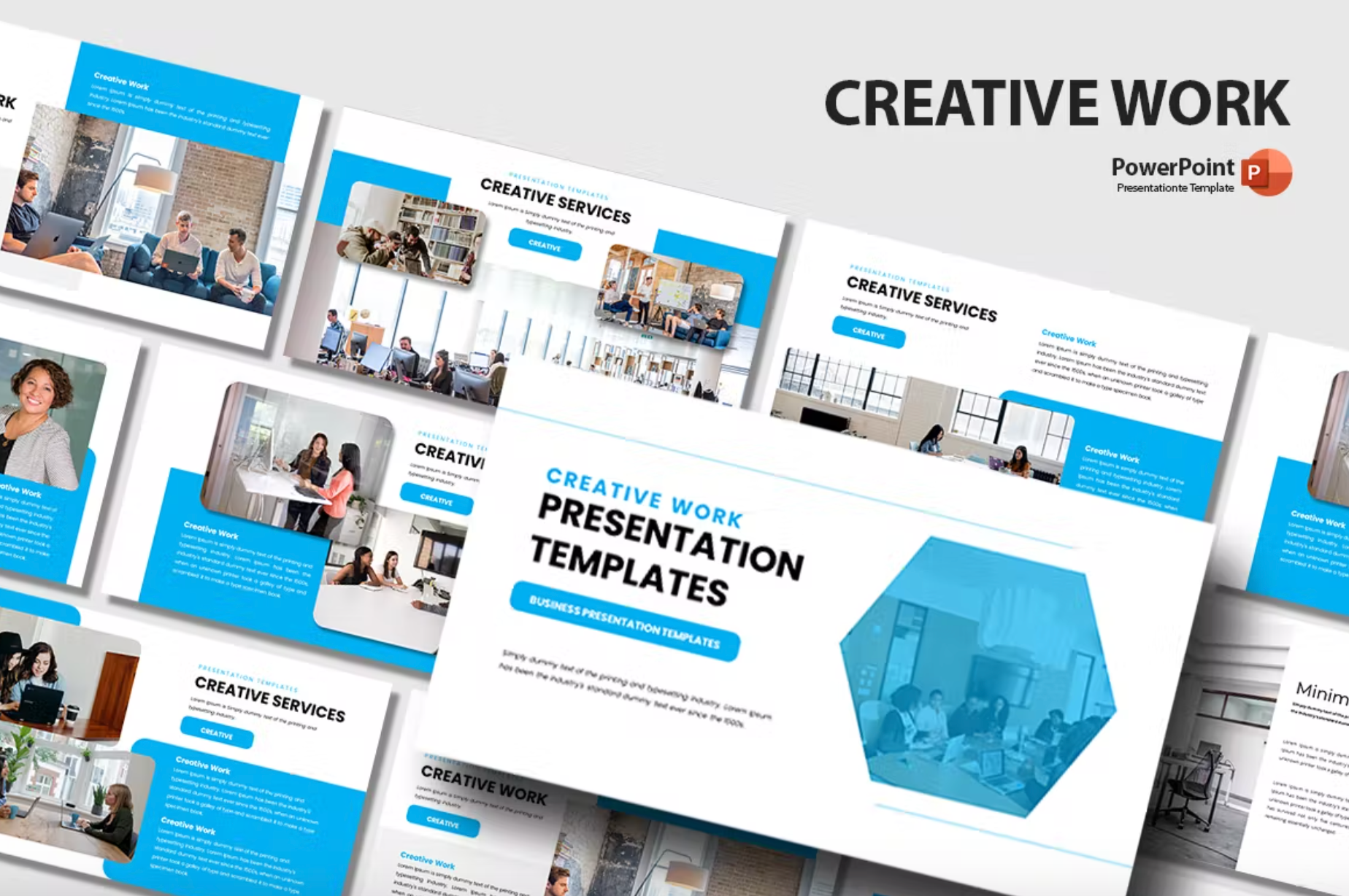 499Creative Work Persentation Power Point Template - whaledesign