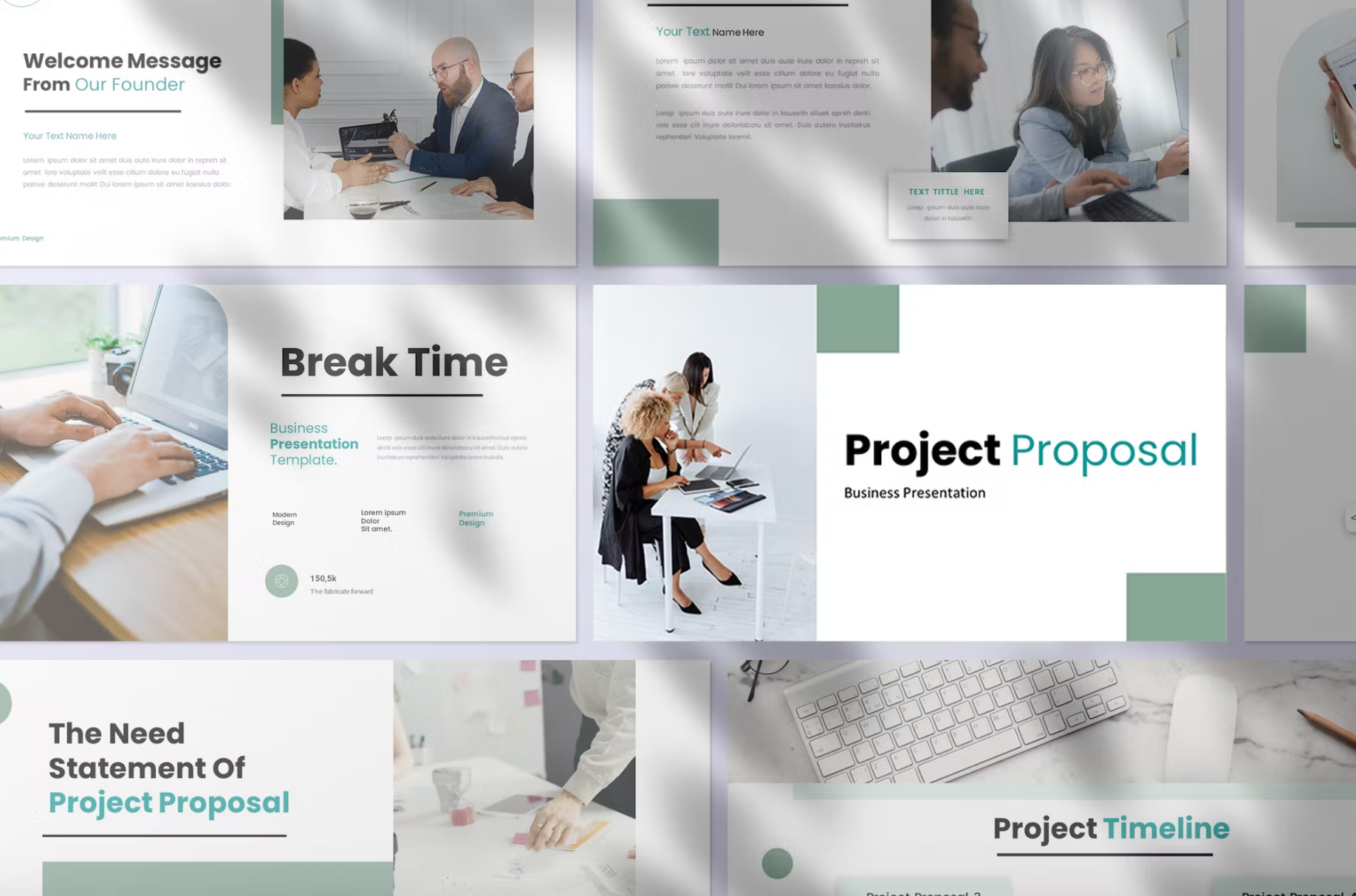 500Project Proposal Business Presentation PowerPoint - whaledesign