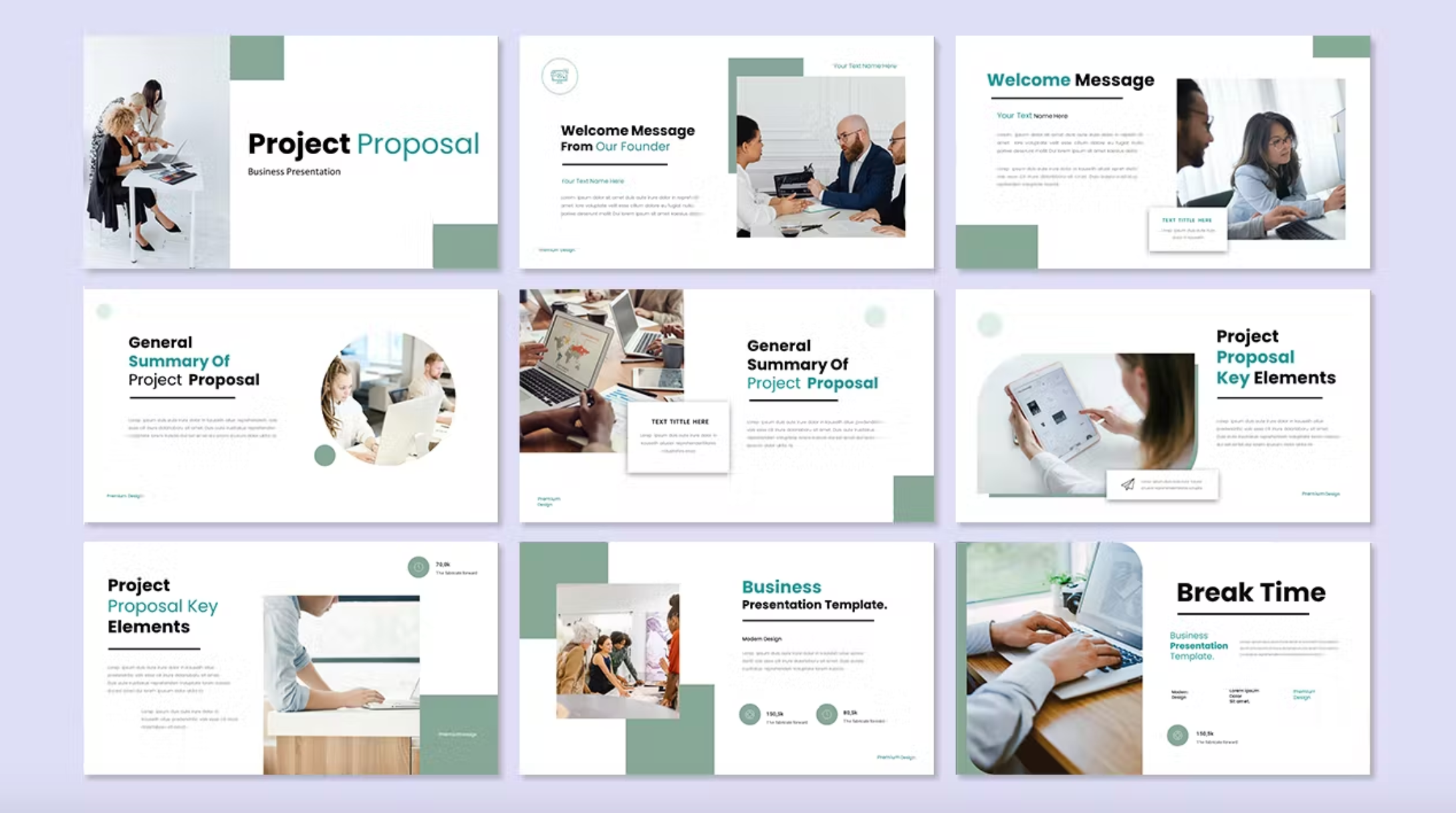 500Project Proposal Business Presentation PowerPoint - whaledesign