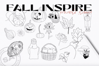 504 Fall Inspire Procreate Stamp - whaledesign