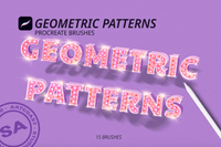 506 Geometric Patterns for Procreate - whaledesign