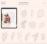 508 Realistic Gouache Procreate Brushes - whaledesign