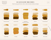 508 Realistic Gouache Procreate Brushes - whaledesign