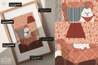 510 Pattern Brushes for Procreate Vol 1 - whaledesign