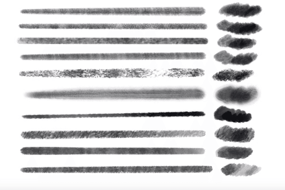 513 10 Gouache Brushes Procreate - whaledesign