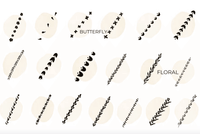 515 Procreate Pattern Border Brushes - whaledesign