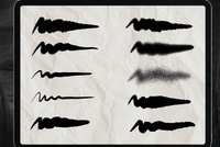 551 design Inking Illustration Brush Procreate - whaledesign