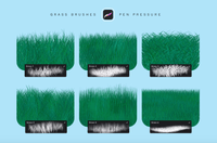 557 Grass Procreate Brushes - whaledesign