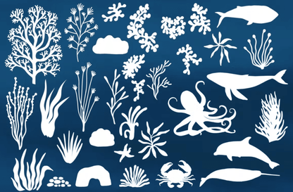558 Under The Sea Procreate Brushes - whaledesign