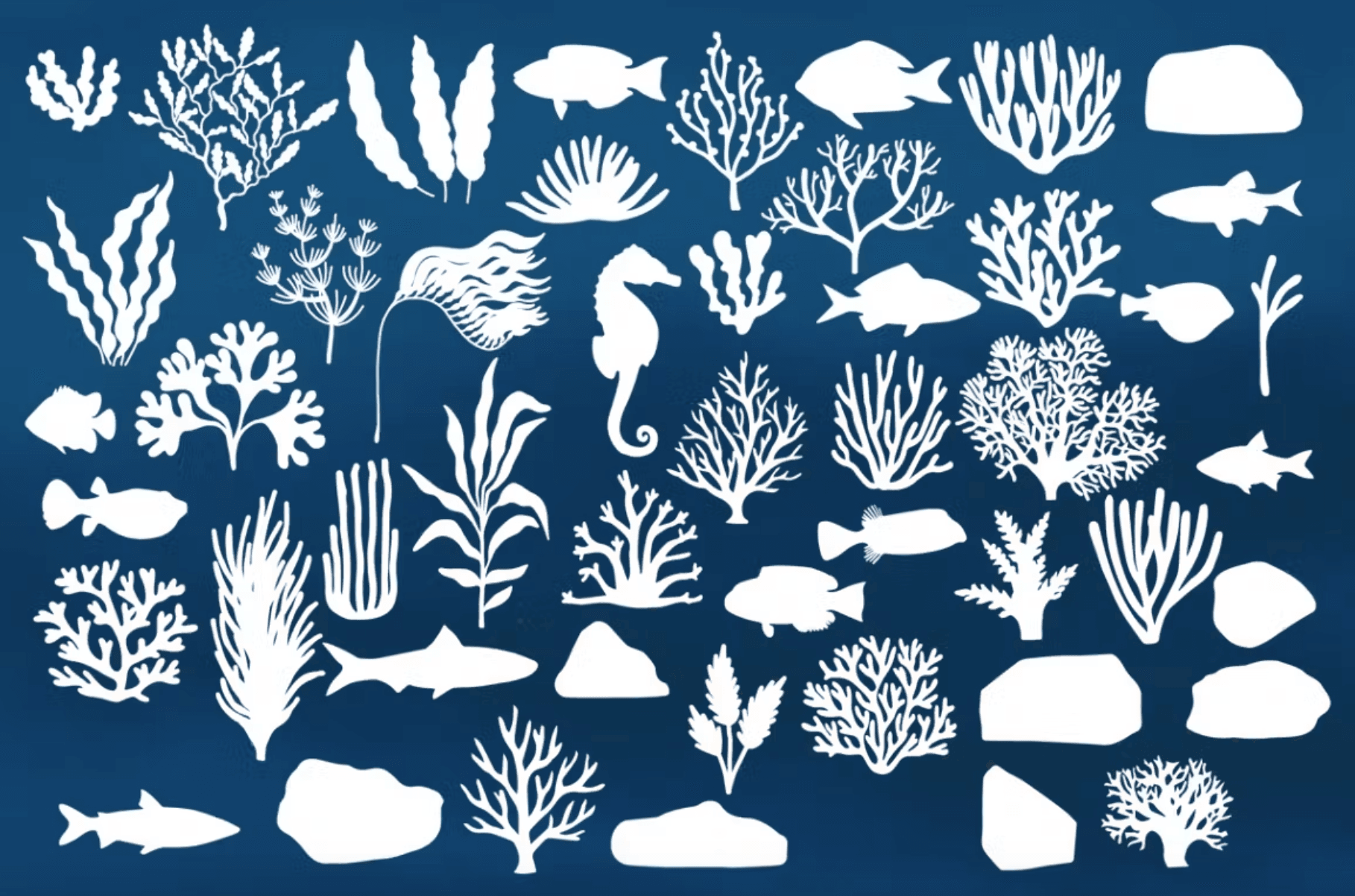558 Under The Sea Procreate Brushes - whaledesign