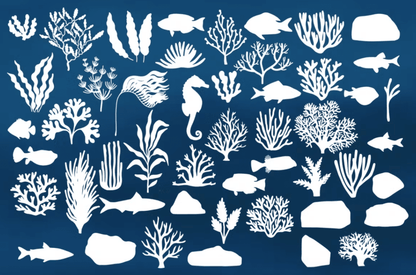 558 Under The Sea Procreate Brushes - whaledesign