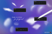 561 Snow Procreate Brushes - whaledesign
