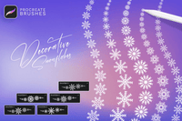 561 Snow Procreate Brushes - whaledesign