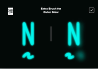 562 Neon Light Procreate Brushes - whaledesign