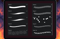 550 design Pixel Brush Procreate2 - whaledesign