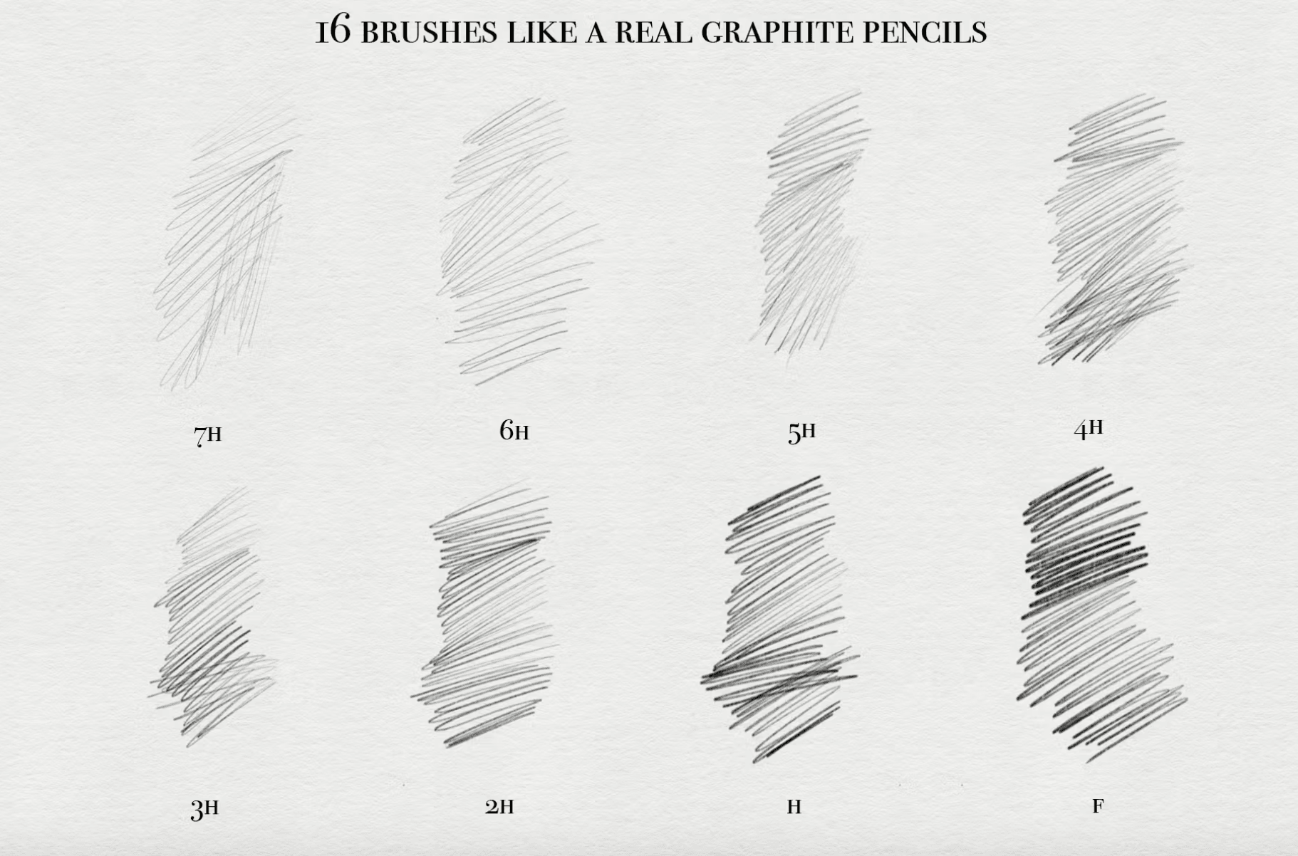 589 Graphite Pencils for Procreate - whaledesign