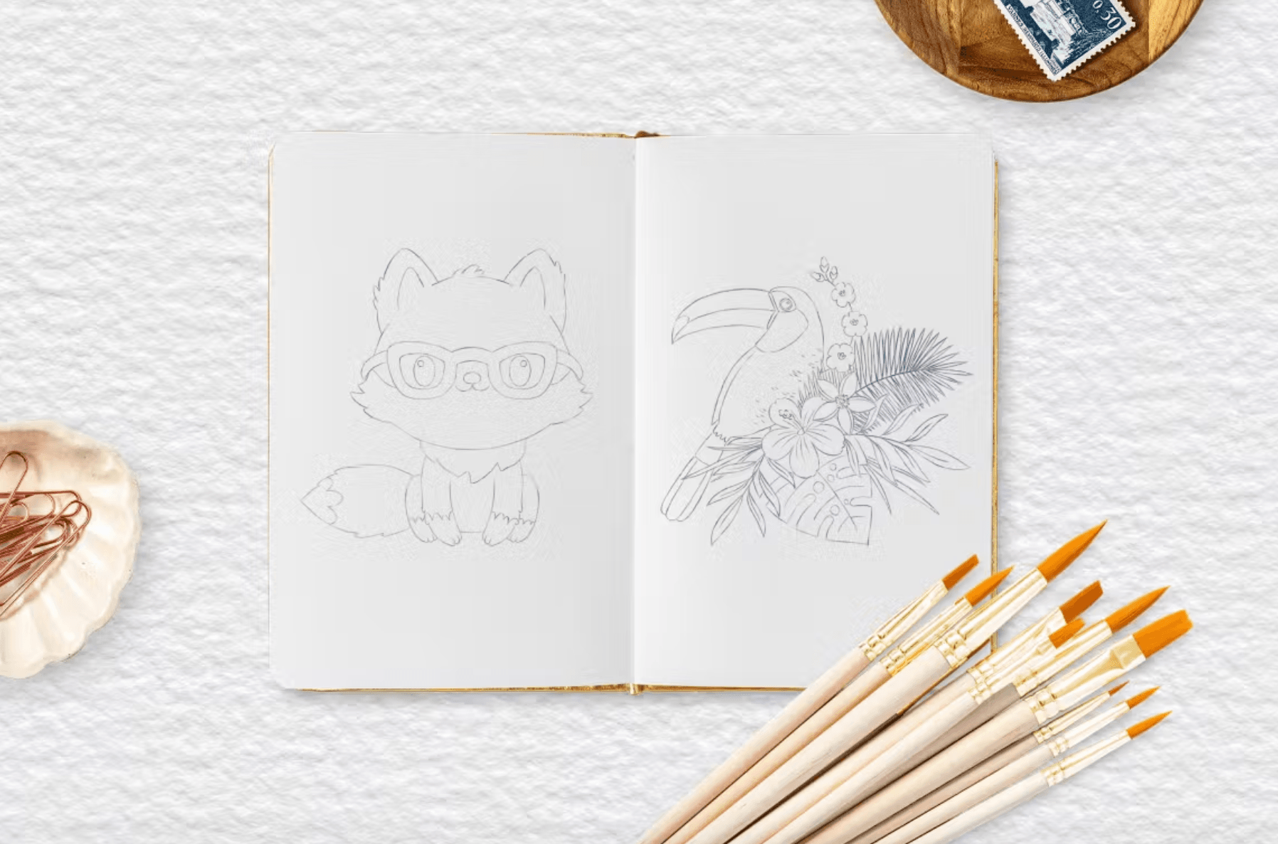 567 Procreate Sketch Pencil Brushes - whaledesign