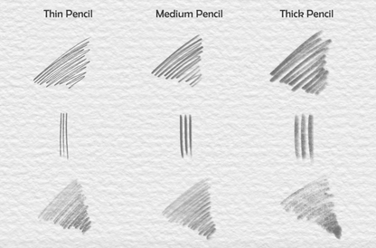 567 Procreate Sketch Pencil Brushes - whaledesign