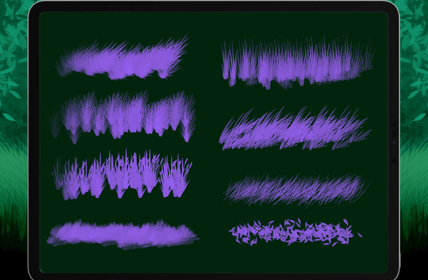 573 Forest Brush For Procreate - whaledesign