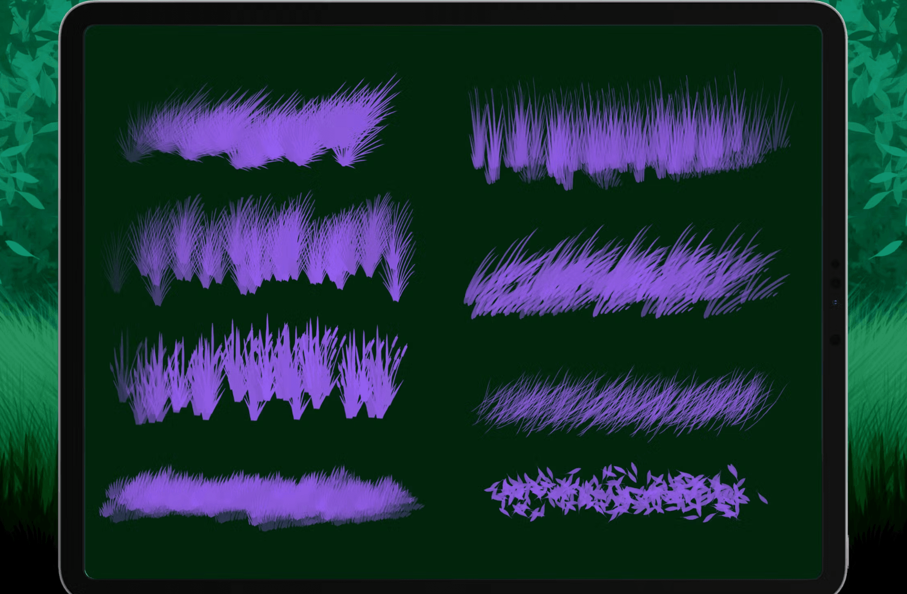 573 Forest Brush For Procreate - whaledesign