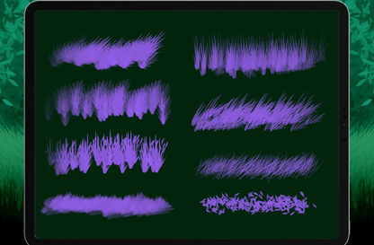 573 Forest Brush For Procreate - whaledesign