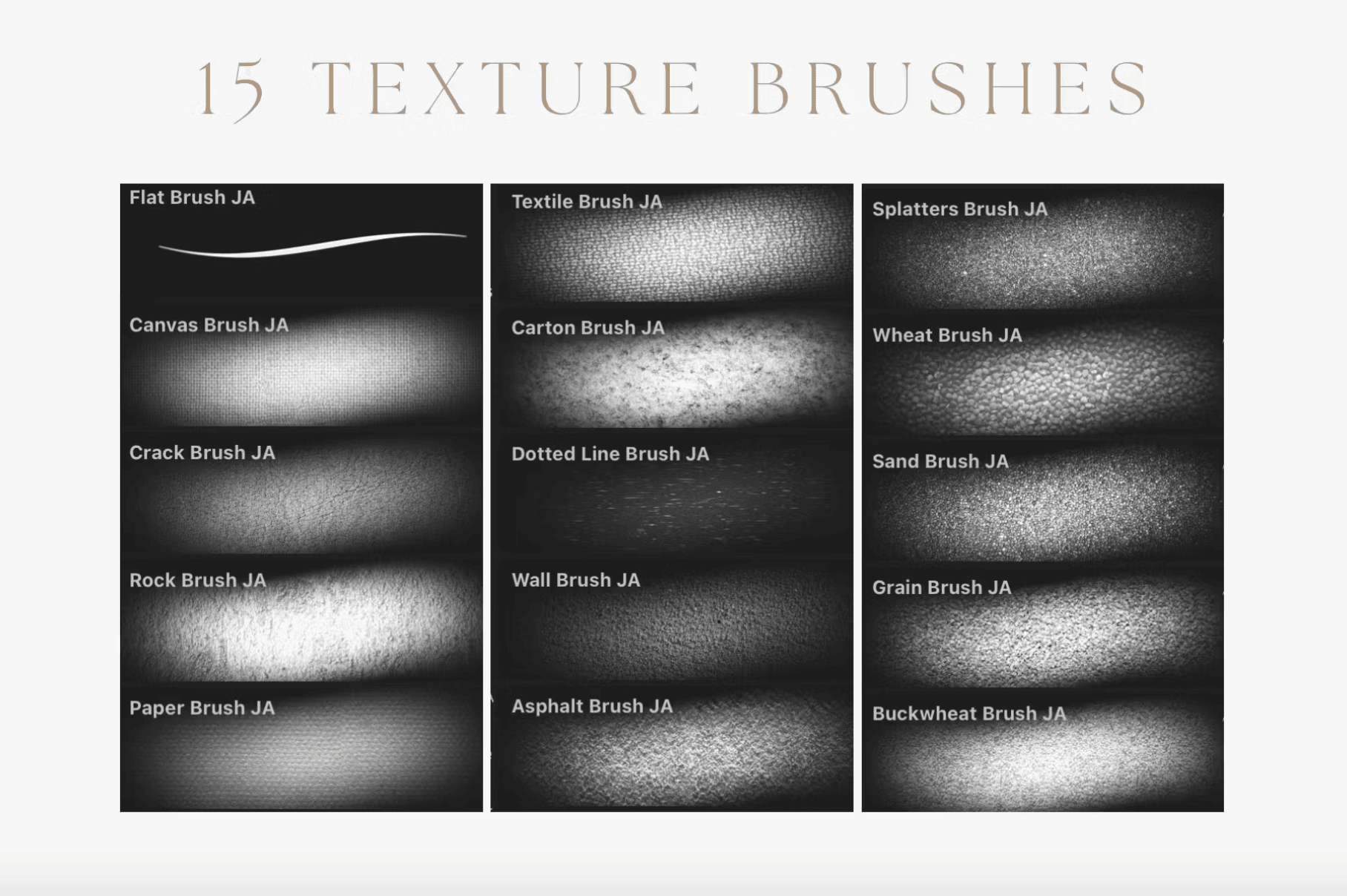 578 Texture brushes for Procreate - whaledesign