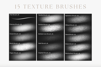 578 Texture brushes for Procreate - whaledesign