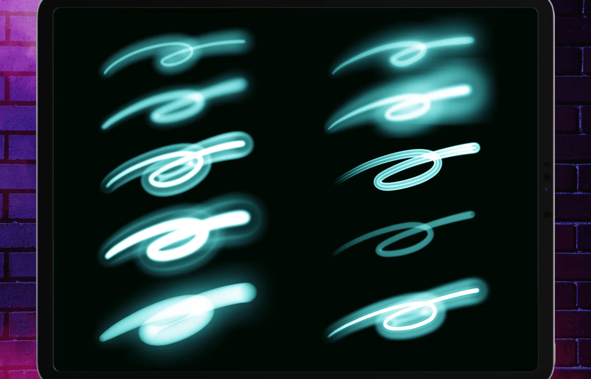 583 3d Neon Brush - whaledesign
