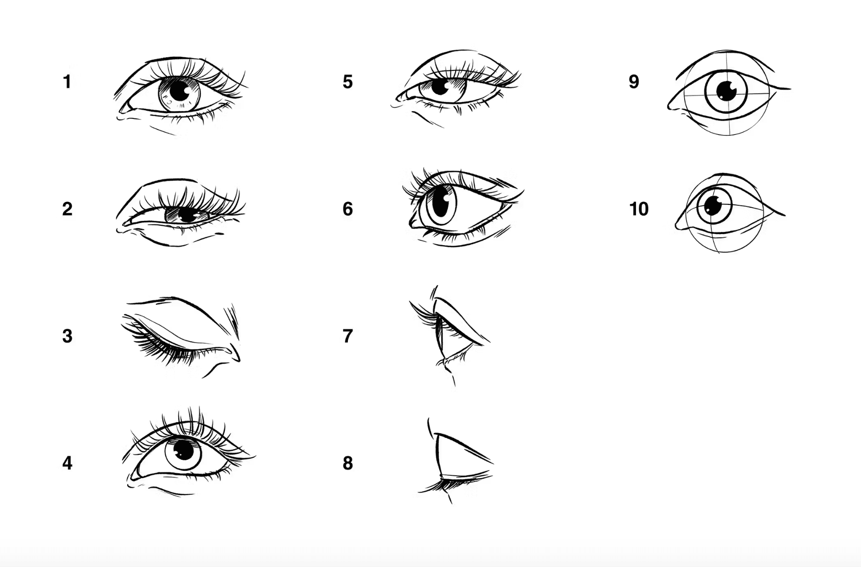 586 10 Eyes Stamps Procreate - whaledesign