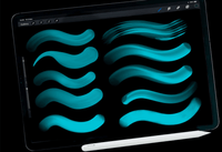 602 Dans 3D Brush Procreate #1 - whaledesign