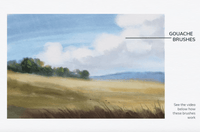 610 Procreate Gouache Brush set - whaledesign