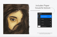 610 Procreate Gouache Brush set - whaledesign