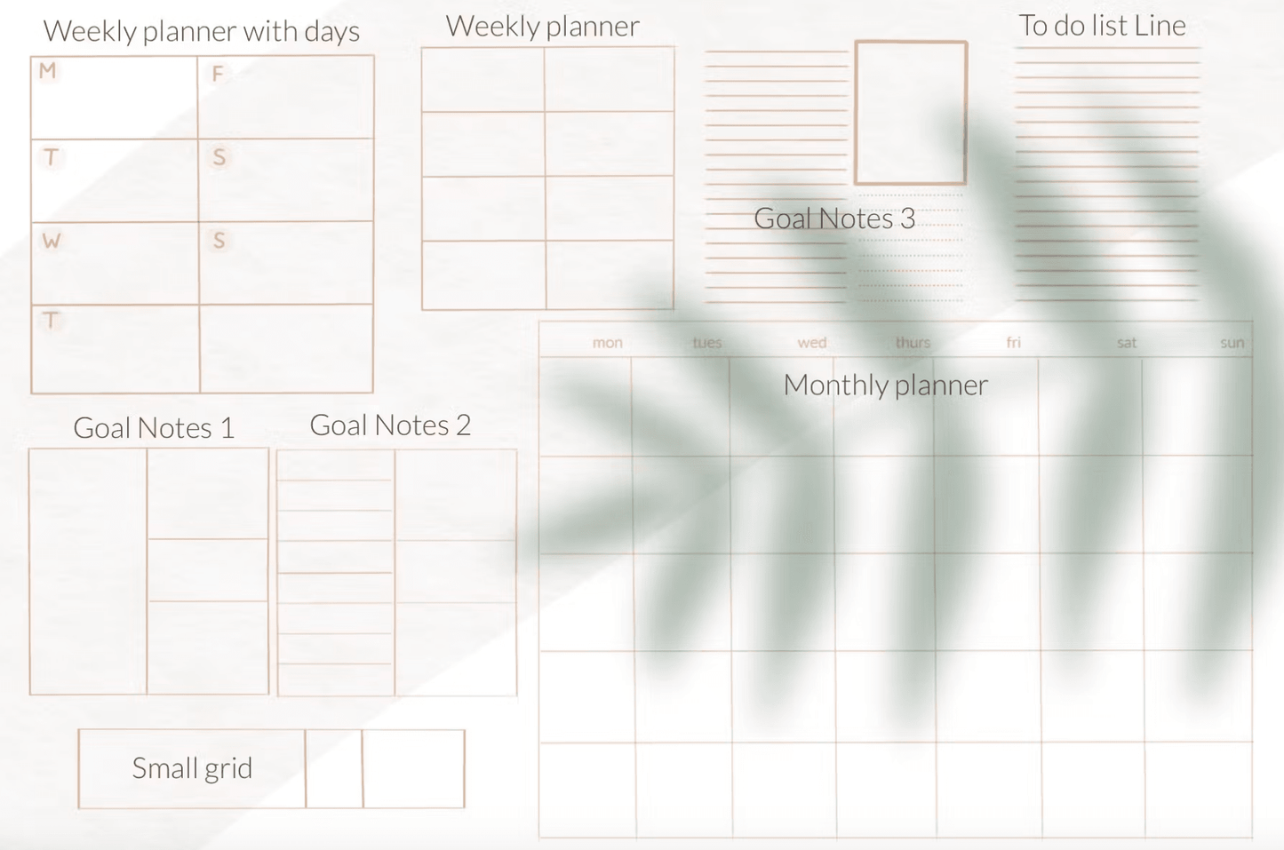 612 Procreate iPad planner stamps brush - whaledesign