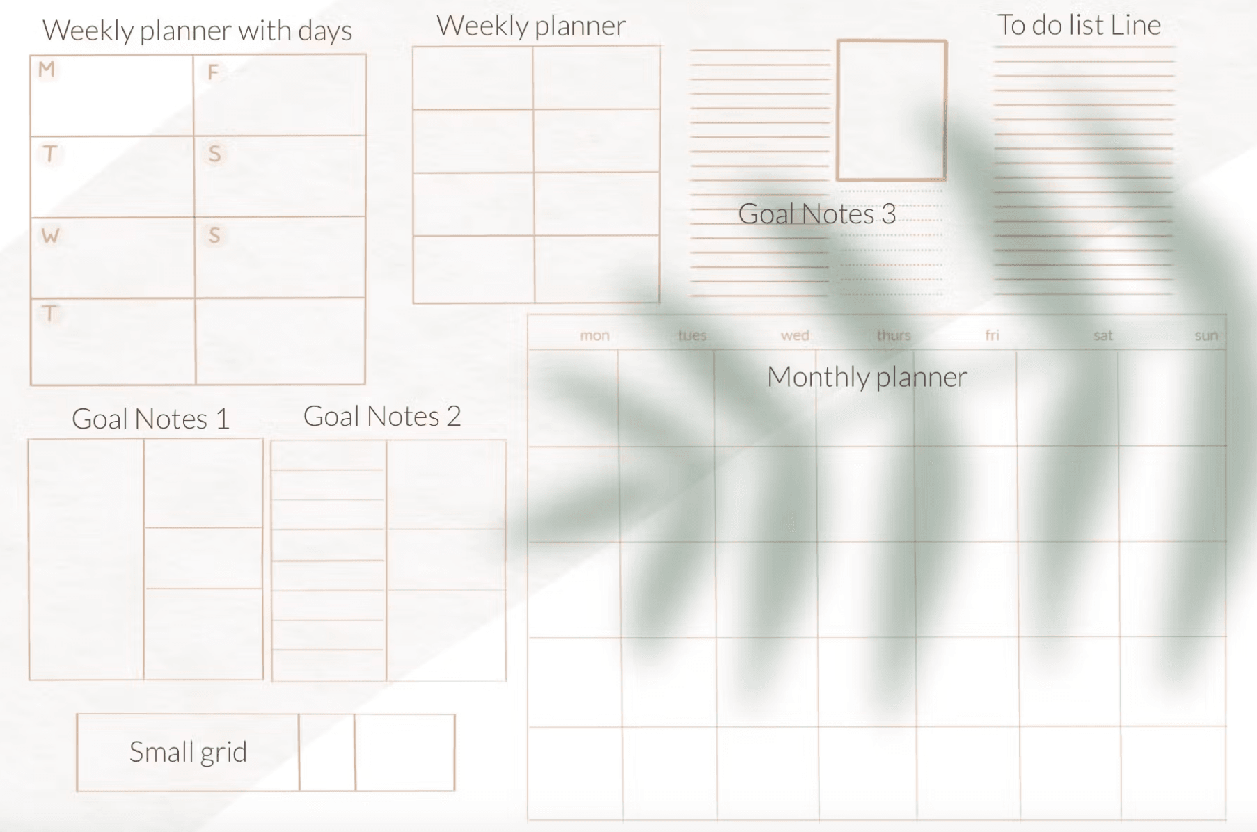 612 Procreate iPad planner stamps brush - whaledesign