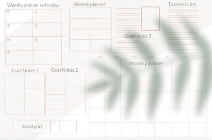612 Procreate iPad planner stamps brush - whaledesign