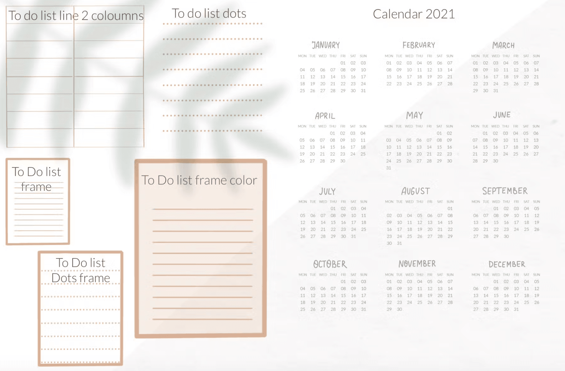612 Procreate iPad planner stamps brush - whaledesign