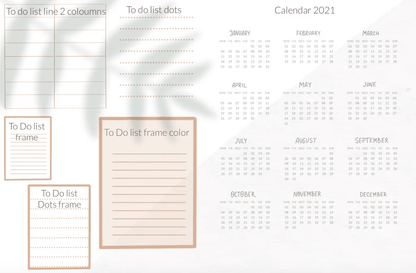 612 Procreate iPad planner stamps brush - whaledesign