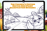 619 The Farmer’s: Procreate Brushes - whaledesign