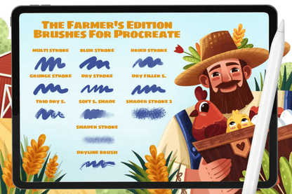 619 The Farmer’s: Procreate Brushes - whaledesign