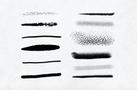 620 12 Tattoo Art Brushes - Procreate - whaledesign