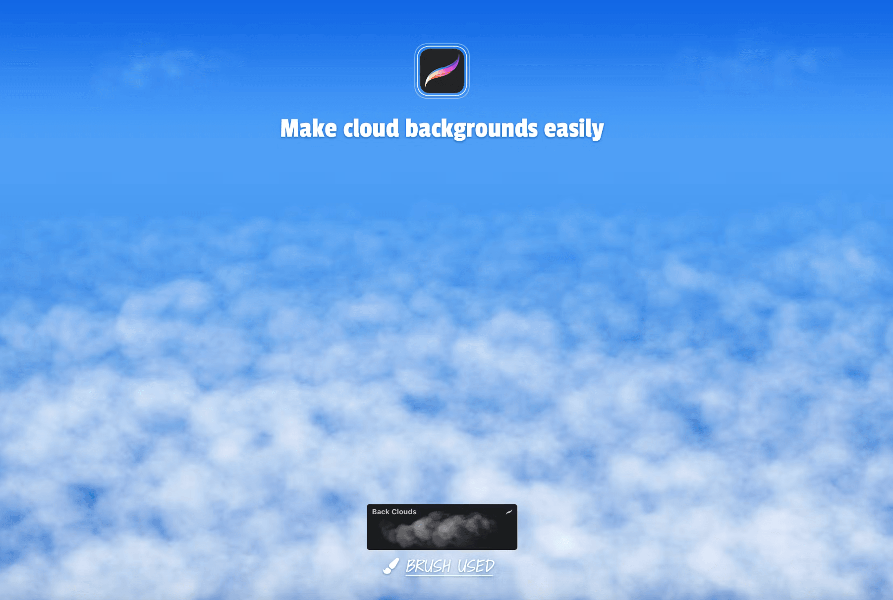 623 Clouds Procreate Brushes - whaledesign