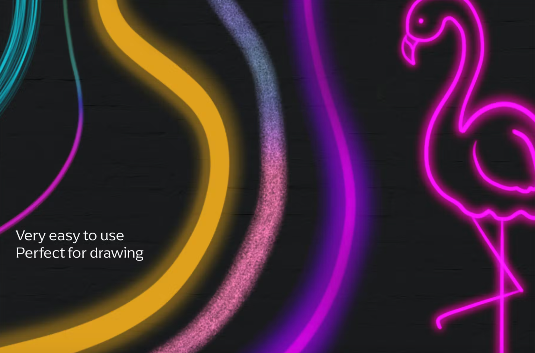 661 Neon brush set for Procreate - whaledesign