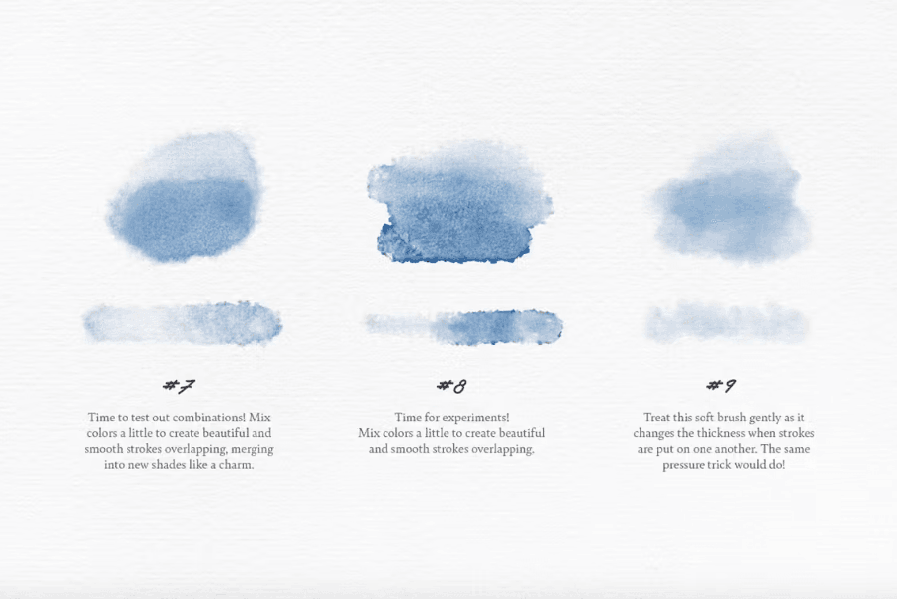 629 Elixir Watercolor Procreate Brushes - whaledesign