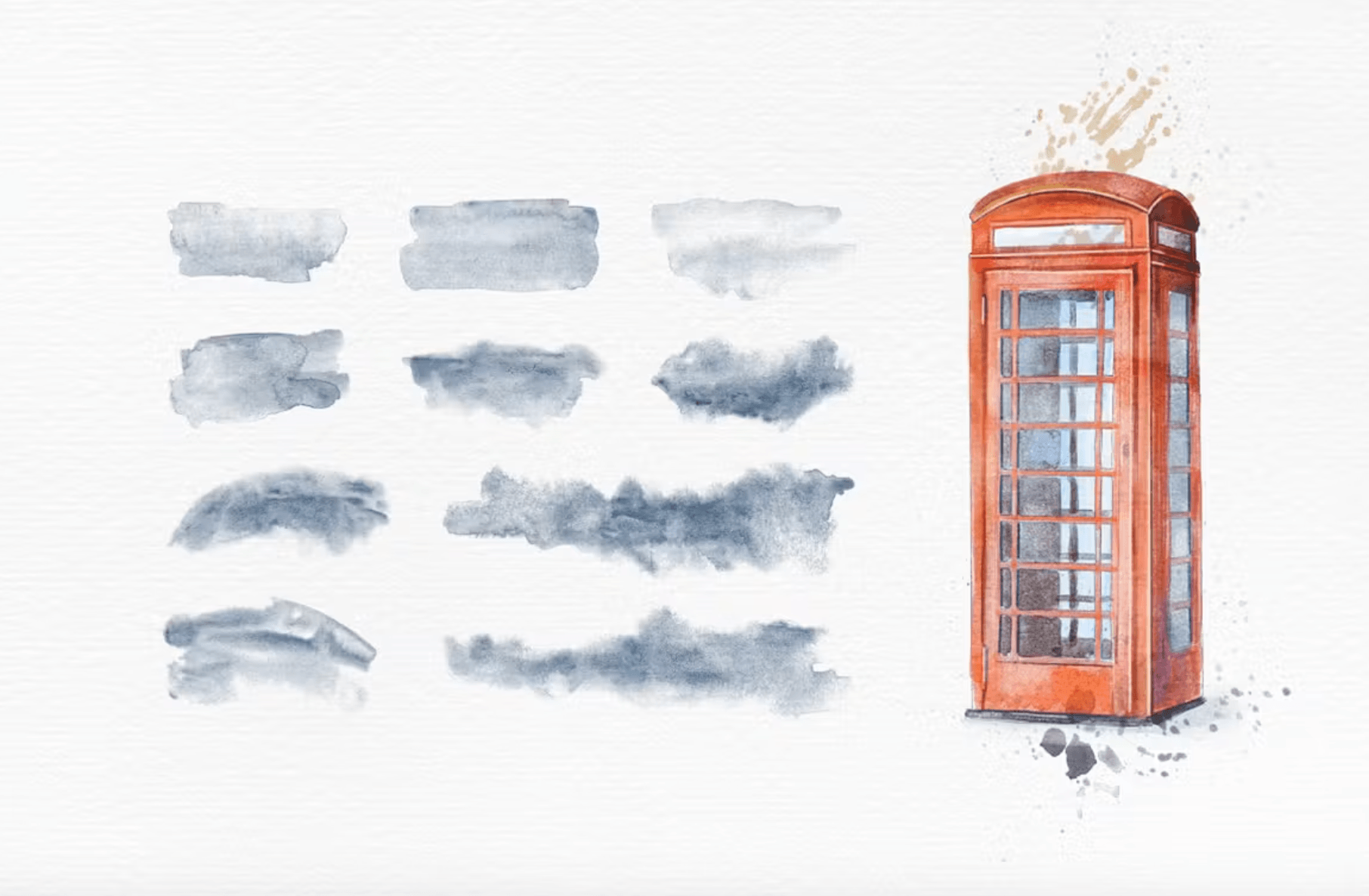 629 Elixir Watercolor Procreate Brushes - whaledesign