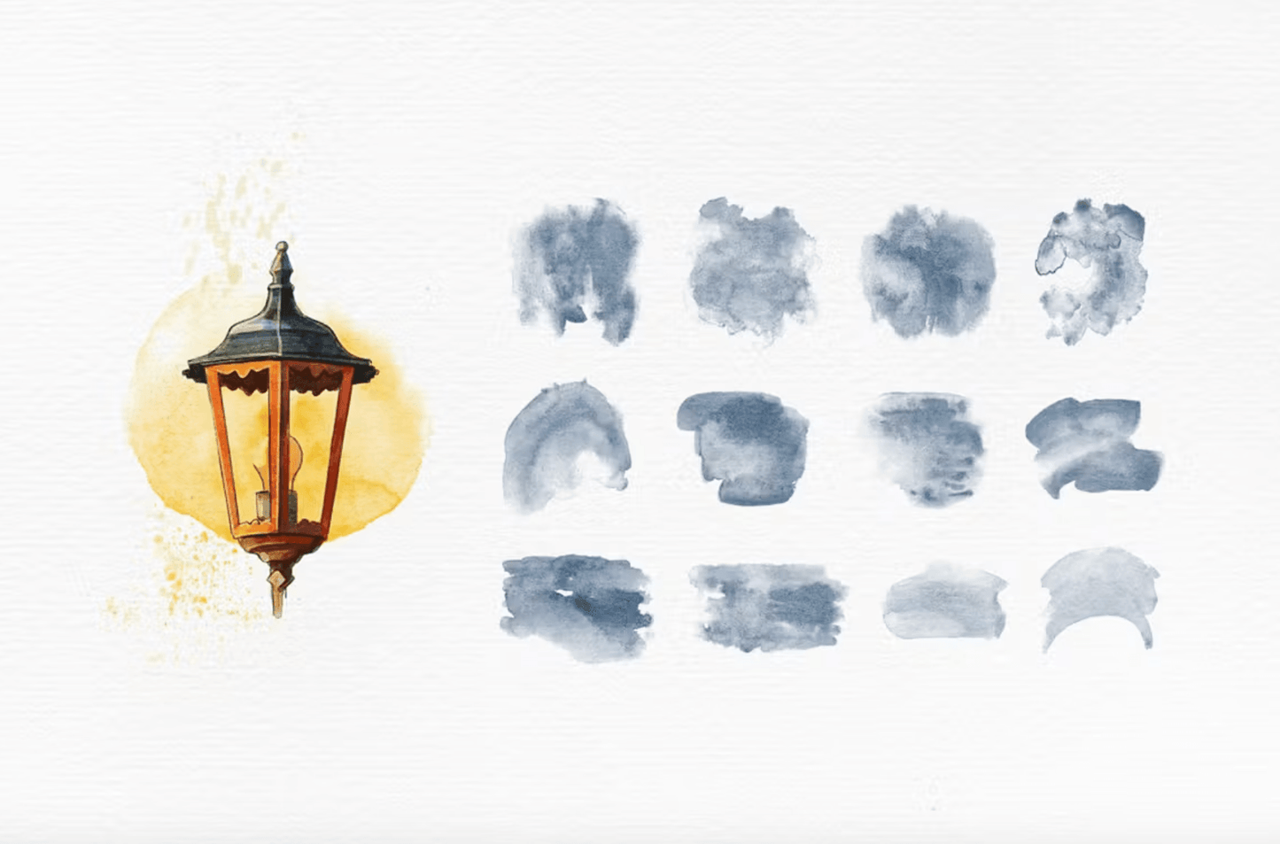 629 Elixir Watercolor Procreate Brushes - whaledesign