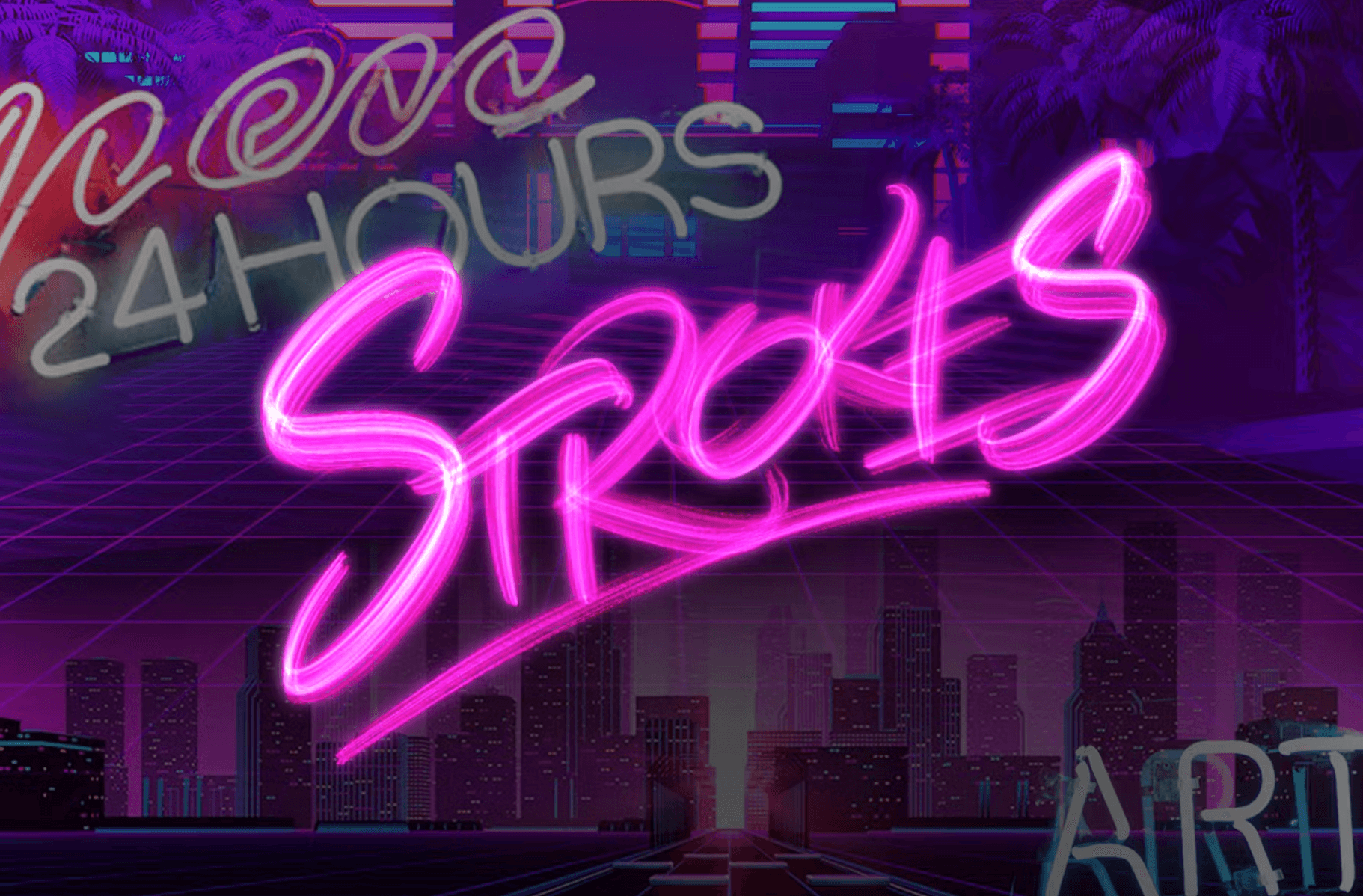 630 Retro wave Brush - whaledesign