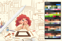 632 Illustration Brushes 2: Procreate Brushes - whaledesign