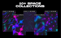 634 Procreate Cosmic Space Brushes - whaledesign